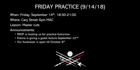 Friday practice (9/14): Master cuts 