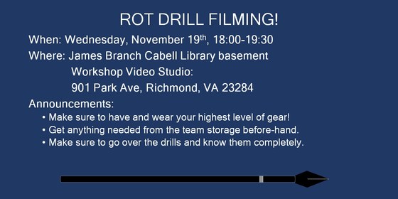 Rot Drill Filming