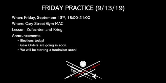 Third Friday Practice - Membership Dues and Elections!