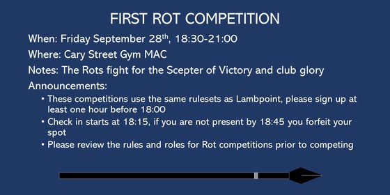First Rot competition 