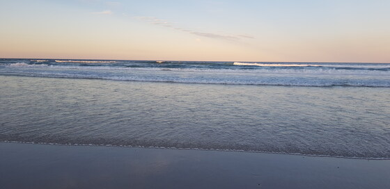 Bruns to Belongil beach walk May 9 2026