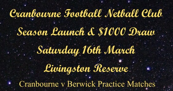 Season Launch & $1000 Draw
