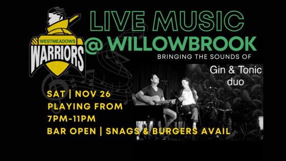 Gin and Tonic Duo Saturday 26th November