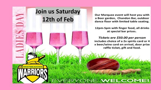 WCC 2022 Ladies Day $50
