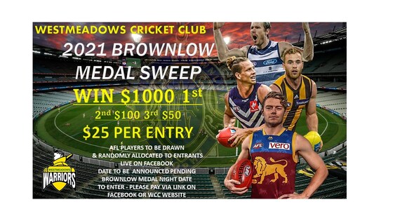 W.C.C 2021 Brownlow Medal Sweep