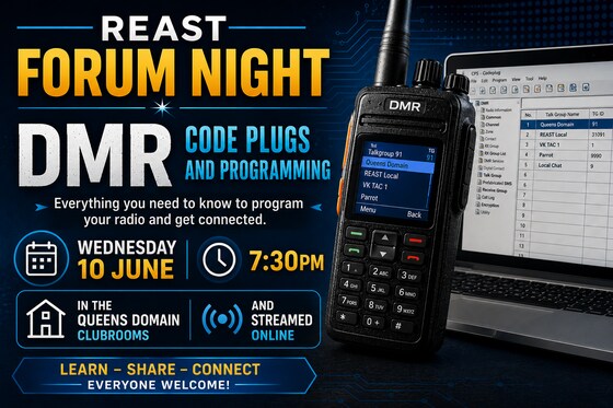 REAST Forum Night - DMR Codeplugs and Programming