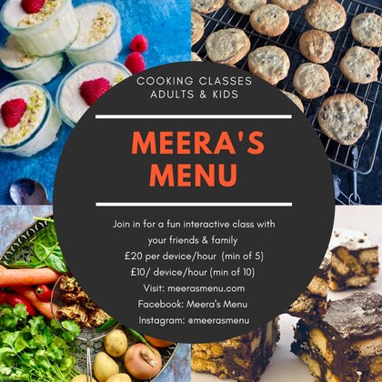 Kids Zoom Cooking Class with @meerasmenu