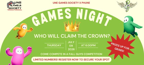 Games Night | UNE Games Society x PhUNE