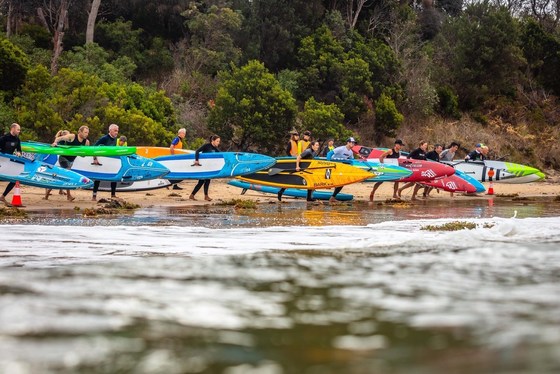 Surfing Victoria State SUP Technical Race