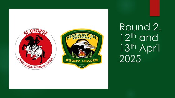 Round 2 2025, Sat 12th and Sun 13th April.