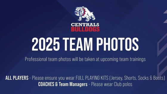  Centrals Juniors 2025 Team + Individual photos 