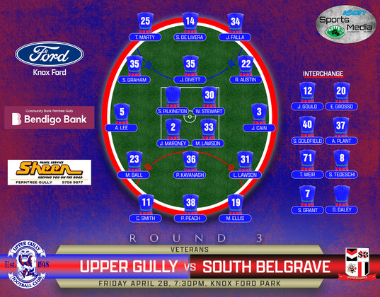 Vet's Round Three vs South Belgrave