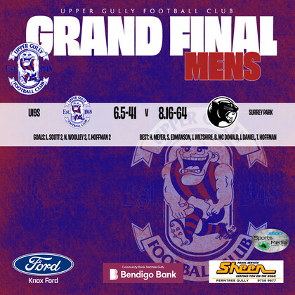Under 19's Grand Final vs Surrey Park