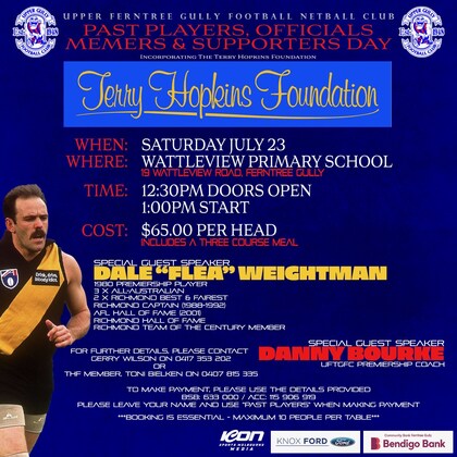 Upper Gully Past Players Lunch