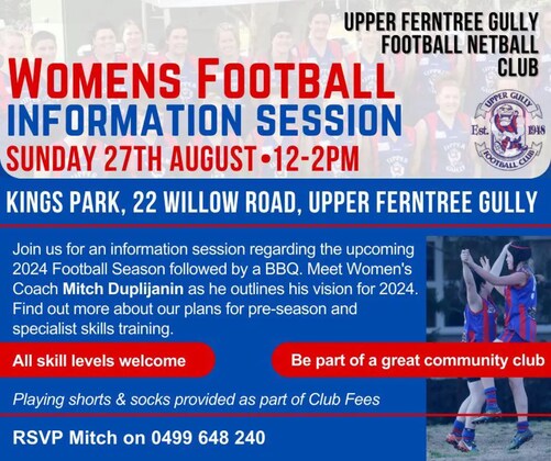 2024 Women's Footy Information Session
