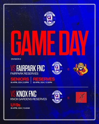 Seniors Round One vs Fairpark