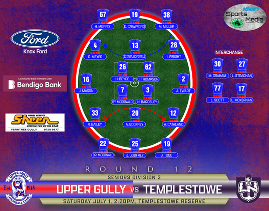 Seniors Round 12 vs Templestowe