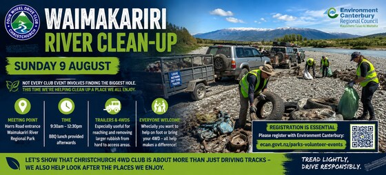 Waimakariri River Clean-up. 9 August