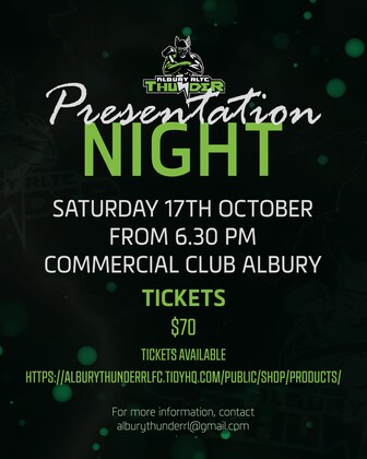 Albury Thunder Presentation Night