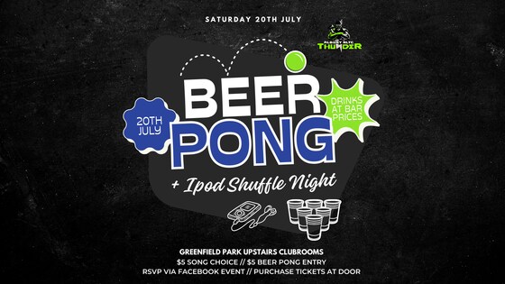 Beer Pong and Ipod Shuffle Night