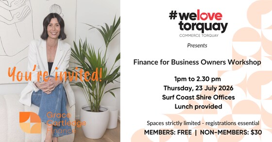 Workshop - Finance for Business Owners with Grace Cartledge