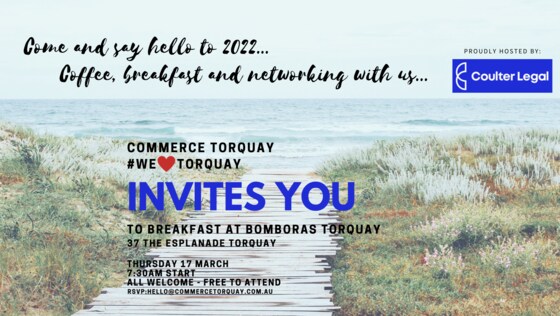 Coffee, breakfast and networking with us ... proudly hosted by Coulter Legal