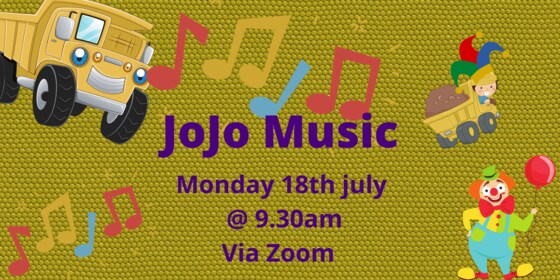 JoJo Music Via Zoom - Monday 18th July 