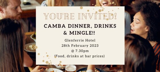 CAMBA DINNER, DRINKS & MINGLE