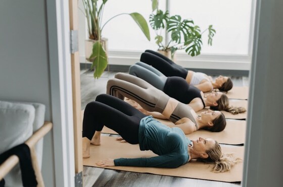 Adult Pilates mat class