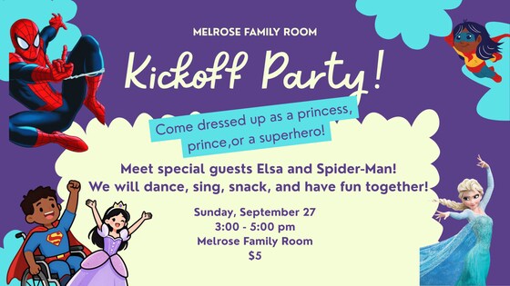 MFR Kickoff Party with Special Guests Elsa & Spiderman