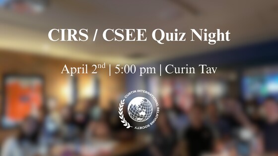 CIRS/CSEE Quiz Night