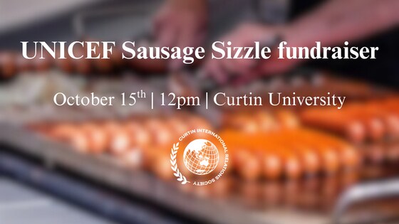 UNICEF fundraiser and sausage sizzle