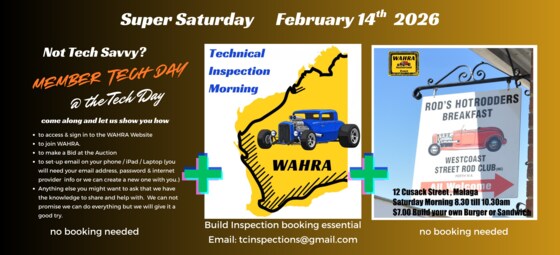 Build Inspections / Tech Day @ the Tech Day / West Coast Brekky