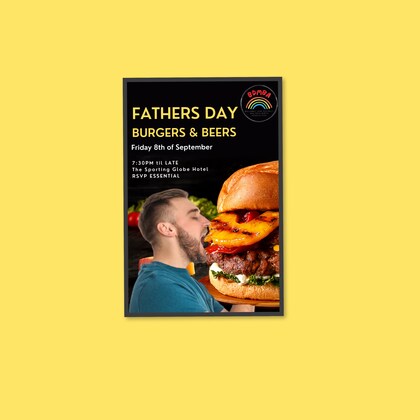 FATHERS DAY BEER AND BURGERS