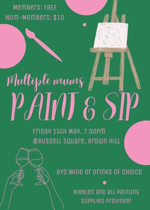 Multiple Mums Paint & Sip