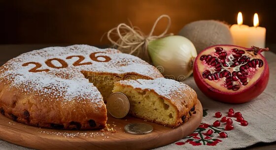 Vasilopita and Meze