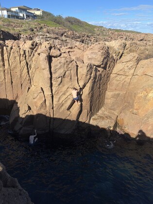 Deep Water soloing 