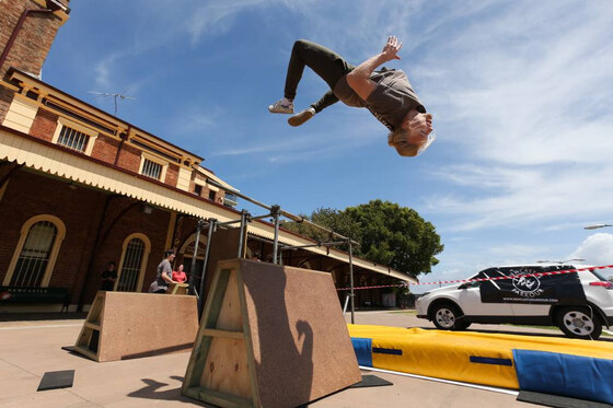 NUMC does Parkour