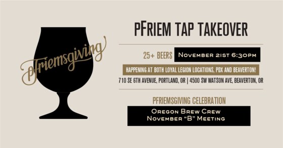 pFriemsgiving at Loyal Legion (Nov "B" Meeting)