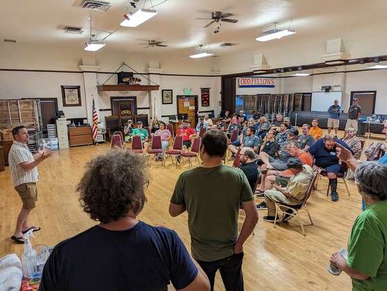 OBC August Out Meeting at Odd Fellows Lodge with Ben Edmunds 