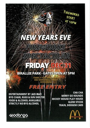 NEW YEARS EVE FIREWORKS SPECTACULAR