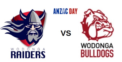 ANZAC DAY - Raiders VS Wodonga