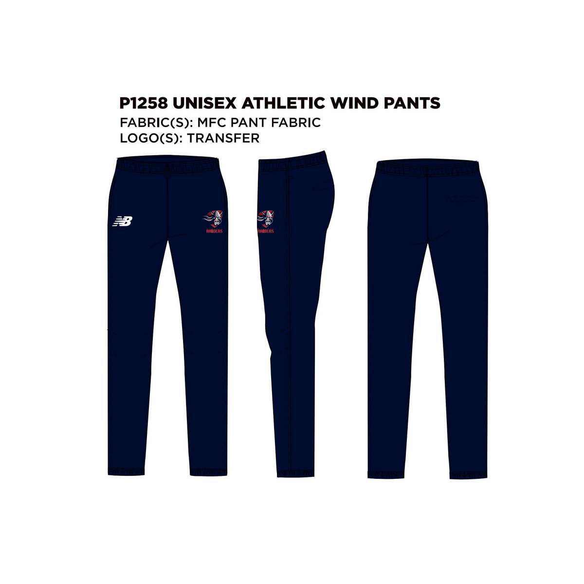 NB Unisex Athletic Wind Pants