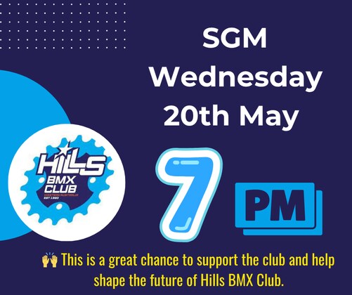 📢 SPECIAL GENERAL MEETING – HILLS BMX CLUB 📢