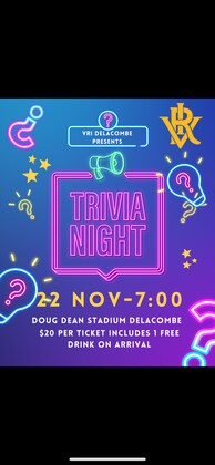 VRI Delacombe Cricket Club Presents: General Trivia Night!