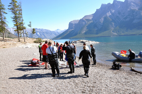 2021 - Banff Lk Cleanup - Cliff's Dive Site, Lk Minnewanka
