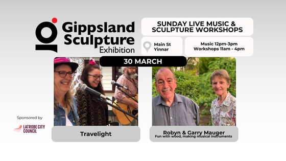 Sunday 30 March: Travelight & Robyn & Garry Mauger