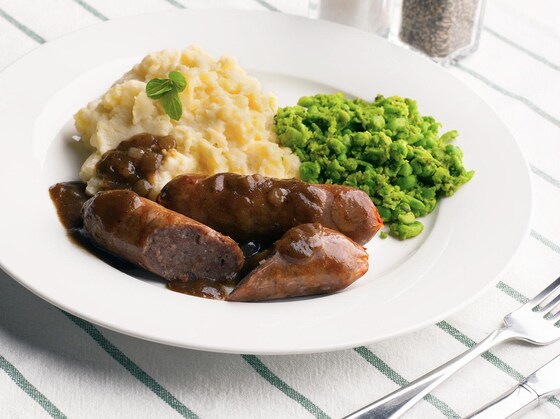 Luncheon Tuesday 11th May - Best of British Bangers 'n' Mash 
