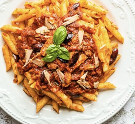 SCMS Luncheon: Penne with Tomato Tuna Sauce