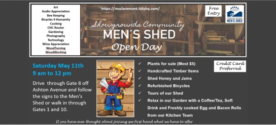 Shed Open Day